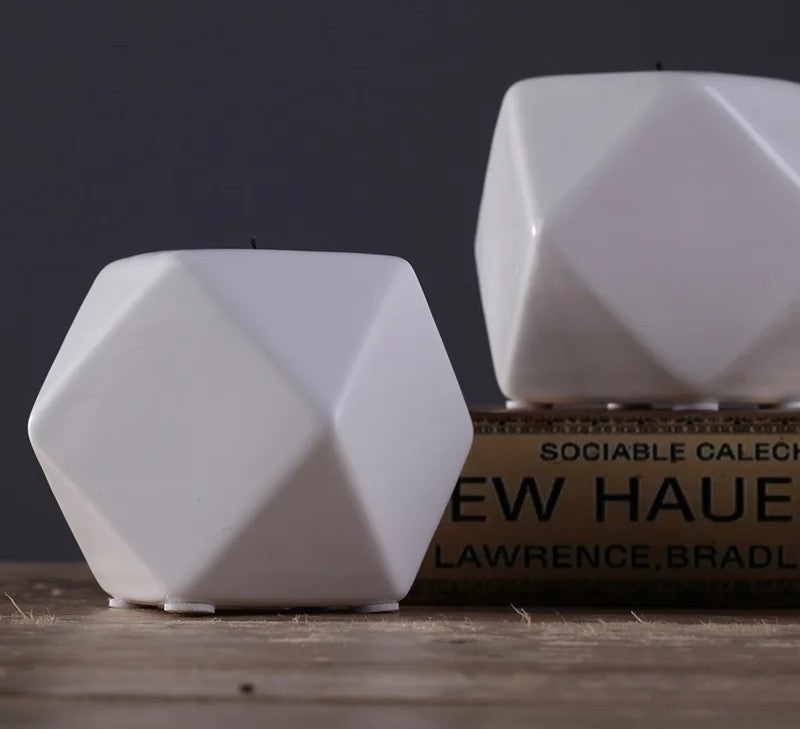 Nordic Ceramic Tealight Candle Holder - Cozy Tabletop Décor and Romantic Accent