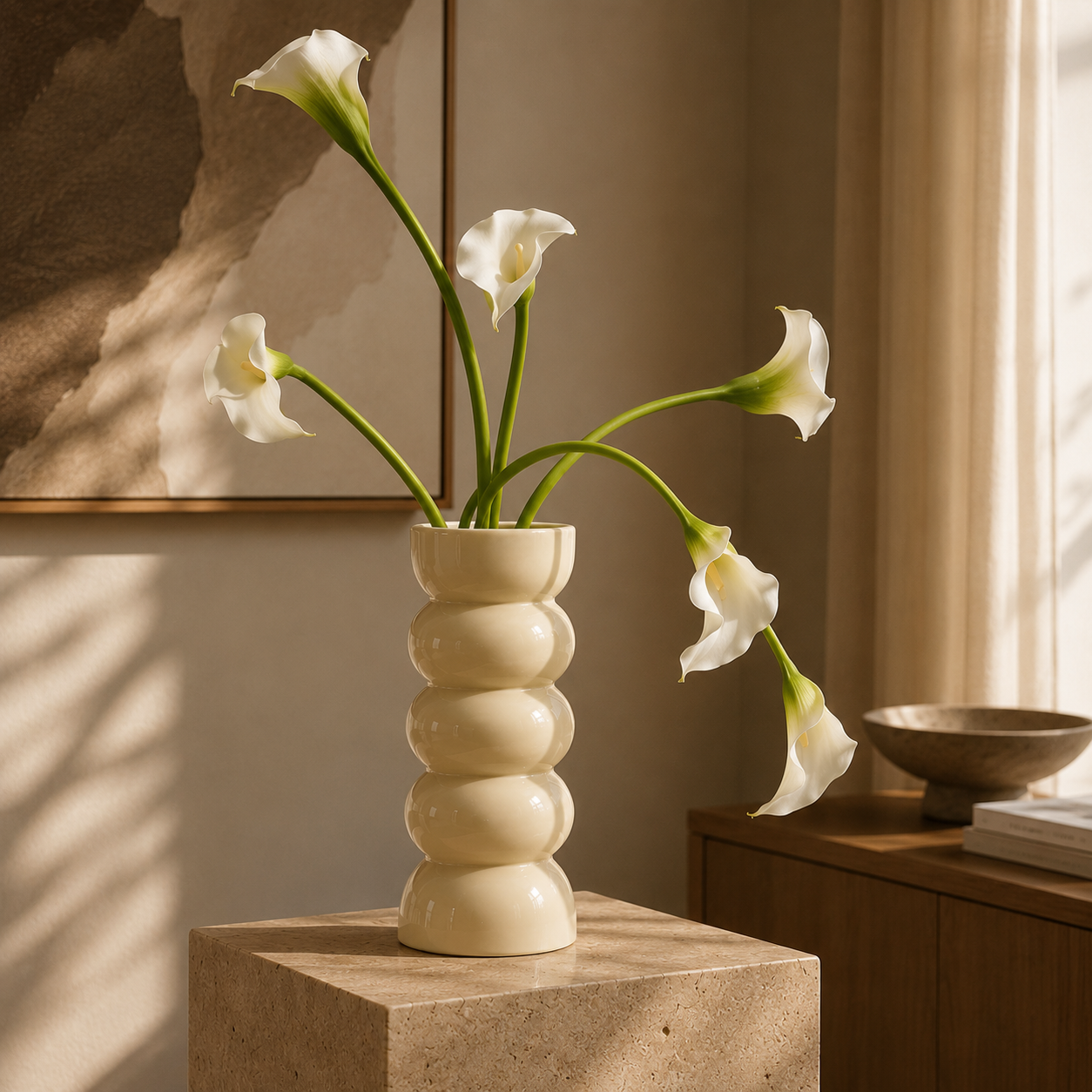 Ripple Ceramic Vase