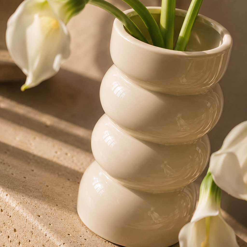 Ripple Ceramic Vase