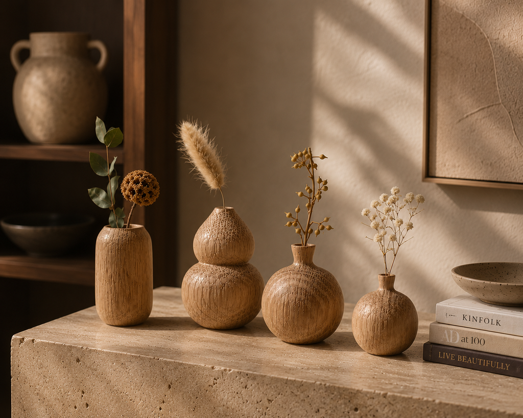 Woodgrain Wooden Vase