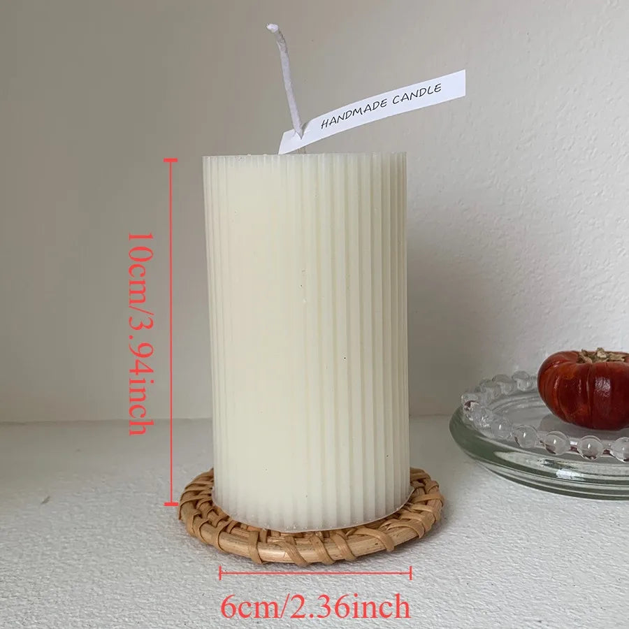Nordic Cylindrical Soy Wax Candle – Cozy Scented Glow for Home & Special Occasions
