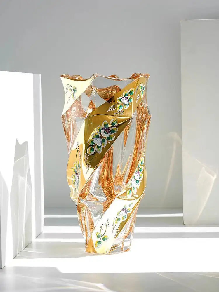 Aurora Crystal Glass Vase