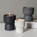 Minimalist Cement Candle Holders - DIY Aromatherapy Cups for Home Decor