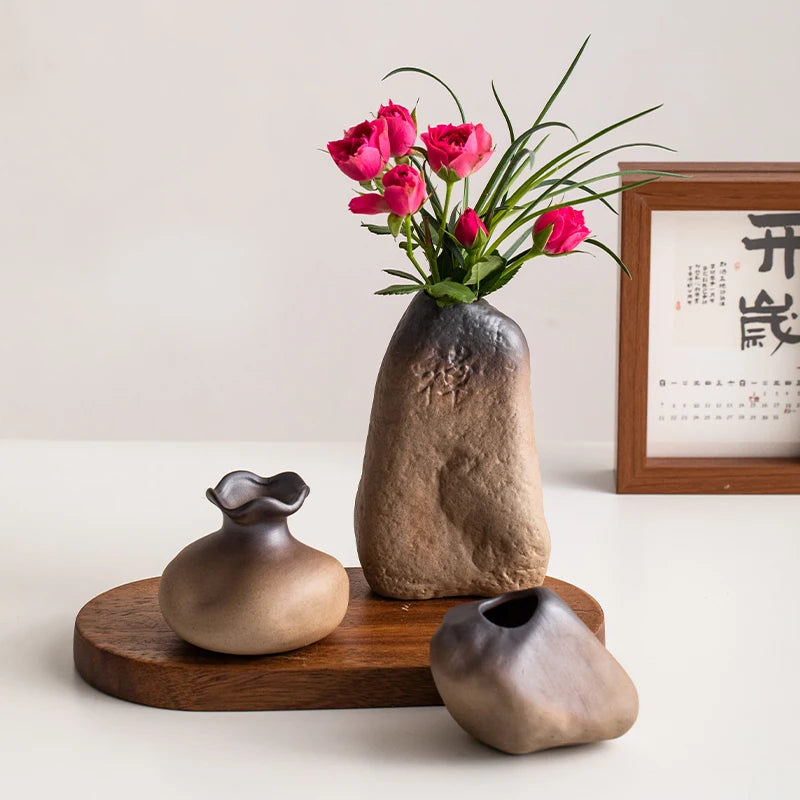 Organic Stone Ceramic Vase