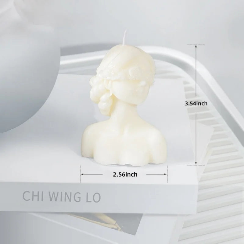 Ribbed Pillar Soy Wax Candle – Elegant Aromatherapy Accent