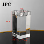 K9 Crystal Tealight Candle Holder - Romantic Modern Table Decor