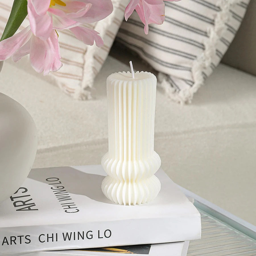 Nordic Cylindrical Soy Wax Candle – Cozy Scented Glow for Home & Special Occasions