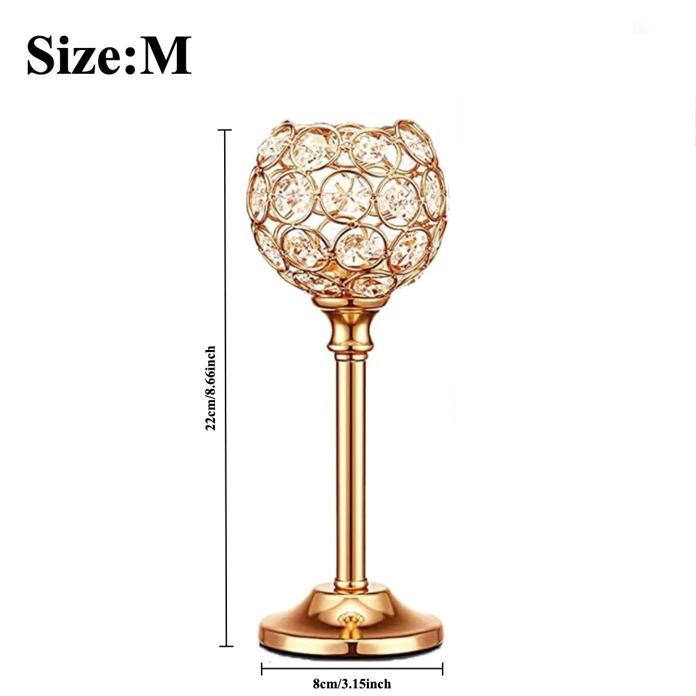 Vintage Crystal Tealight Candle Holder