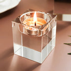 K9 Crystal Tealight Candle Holder - Romantic Modern Table Decor