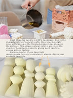 Ribbed Pillar Soy Wax Candle – Elegant Aromatherapy Accent