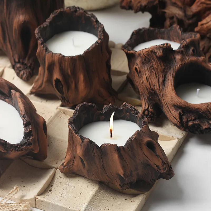 Retro Ceramic Candle Cup - Antique-Inspired Aromatherapy Container