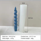 Twist Spiral Candle Mold – Silicone DIY Candle Making Form
