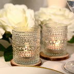 Set of 36 Clear Glass Votive Candle Holders - Tealight Holders for Weddings and Home