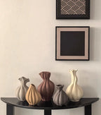 Pleated Ceramic Vase