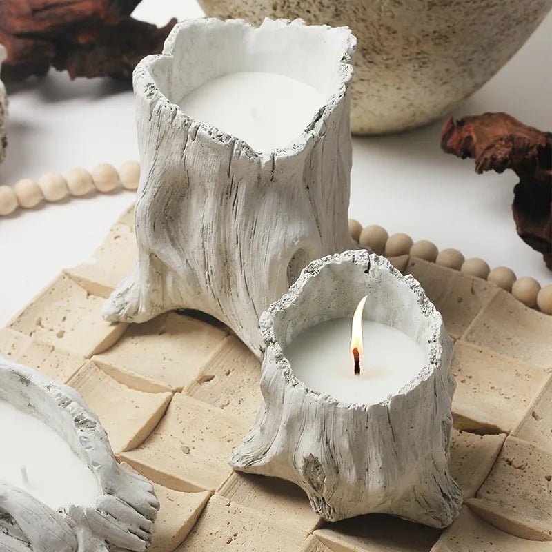 Retro Ceramic Candle Cup - Antique-Inspired Aromatherapy Container