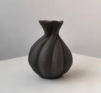 Pleated Ceramic Vase
