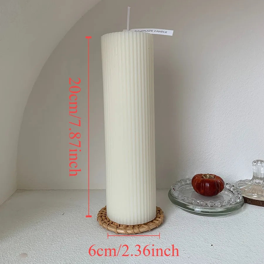 Nordic Cylindrical Soy Wax Candle – Cozy Scented Glow for Home & Special Occasions