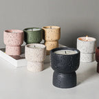 Minimalist Cement Candle Holders - DIY Aromatherapy Cups for Home Decor