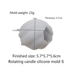 3D Swirl Pillar Candle Mold – Artistic Silicone DIY Candle Making Tool