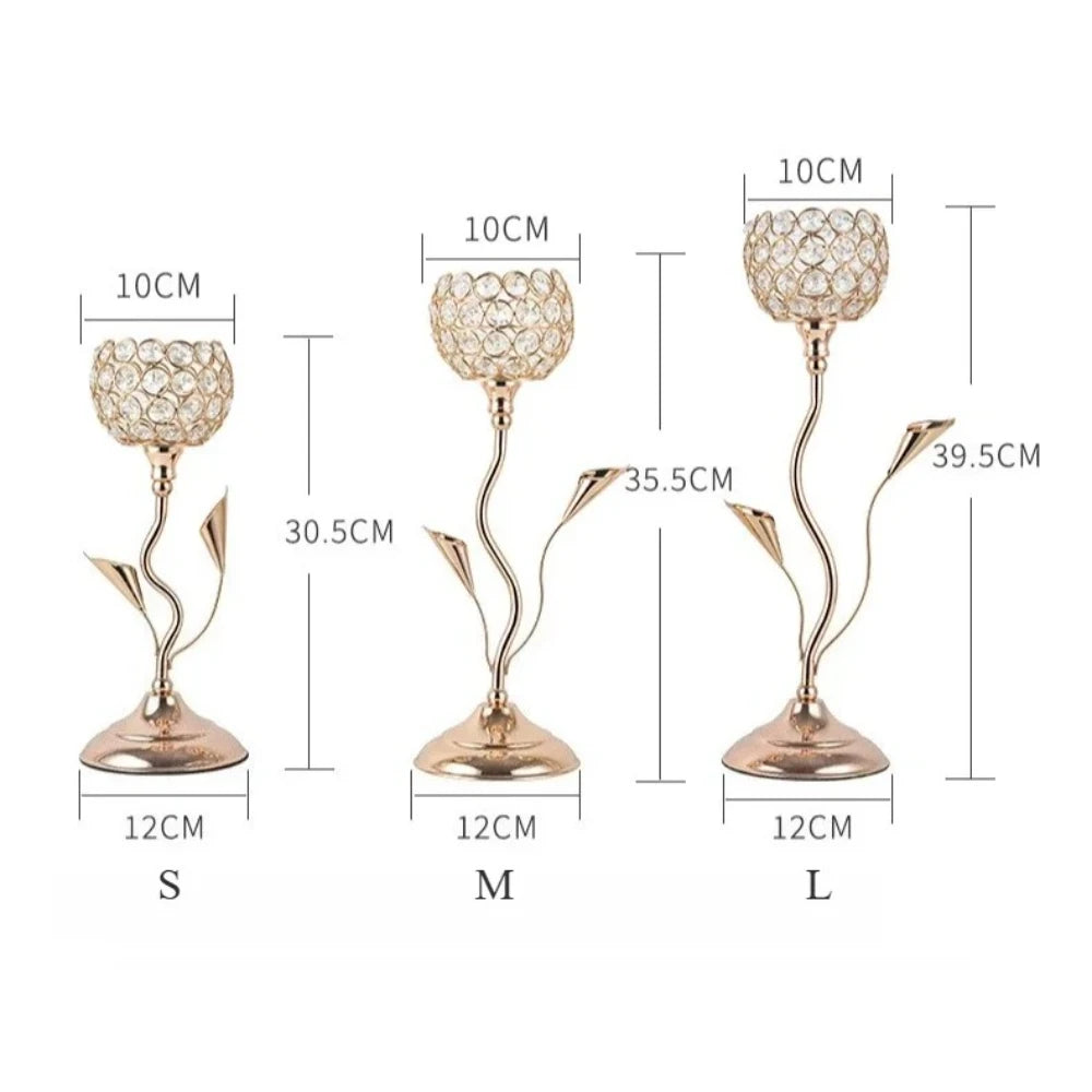 Vintage Crystal Tealight Candle Holder