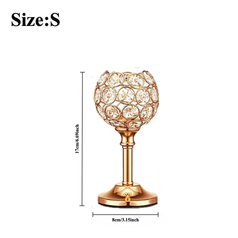 Vintage Crystal Tealight Candle Holder