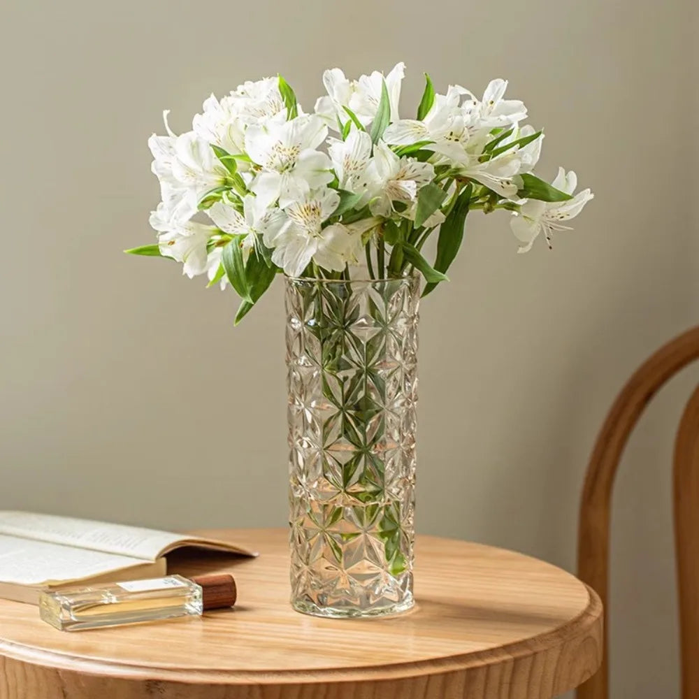 Glacier Crystal Glass Vase