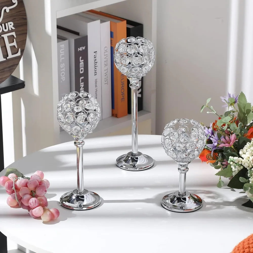 Vintage Crystal Tealight Candle Holder
