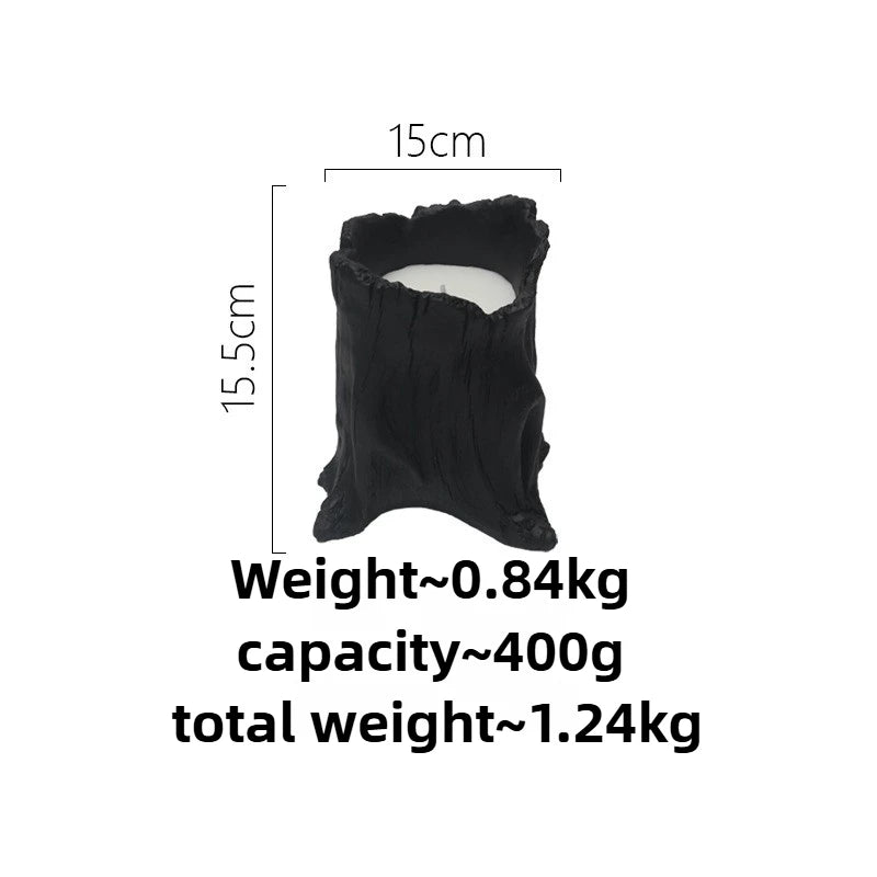 Retro Ceramic Candle Cup - Antique-Inspired Aromatherapy Container