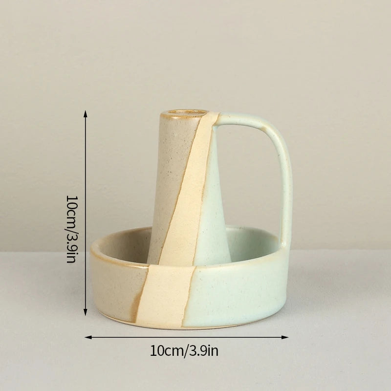Nordic Ceramic Candlestick - Elegant Home and Wedding Decor