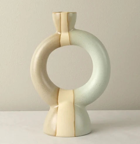 Nordic Ceramic Candlestick - Elegant Home and Wedding Decor