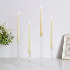 Vintage Glass Candlestick Set