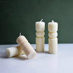 Roman Stripe Pillar Candle Mold – DIY Silicone Candle Tool