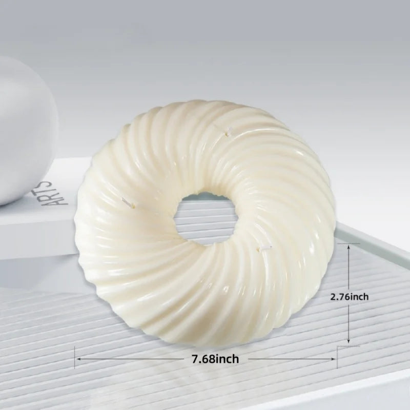 Ribbed Pillar Soy Wax Candle – Elegant Aromatherapy Accent