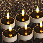 Solar Glow Rechargeable LED Tealight Set