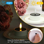 Solar Glow Rechargeable LED Tealight Set