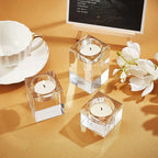 K9 Crystal Tealight Candle Holder - Romantic Modern Table Decor