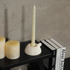 White Ceramic Candle Holder
