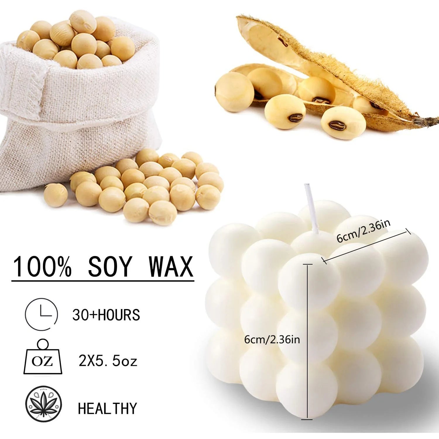 Bloom Soy Wax Bubble Candles