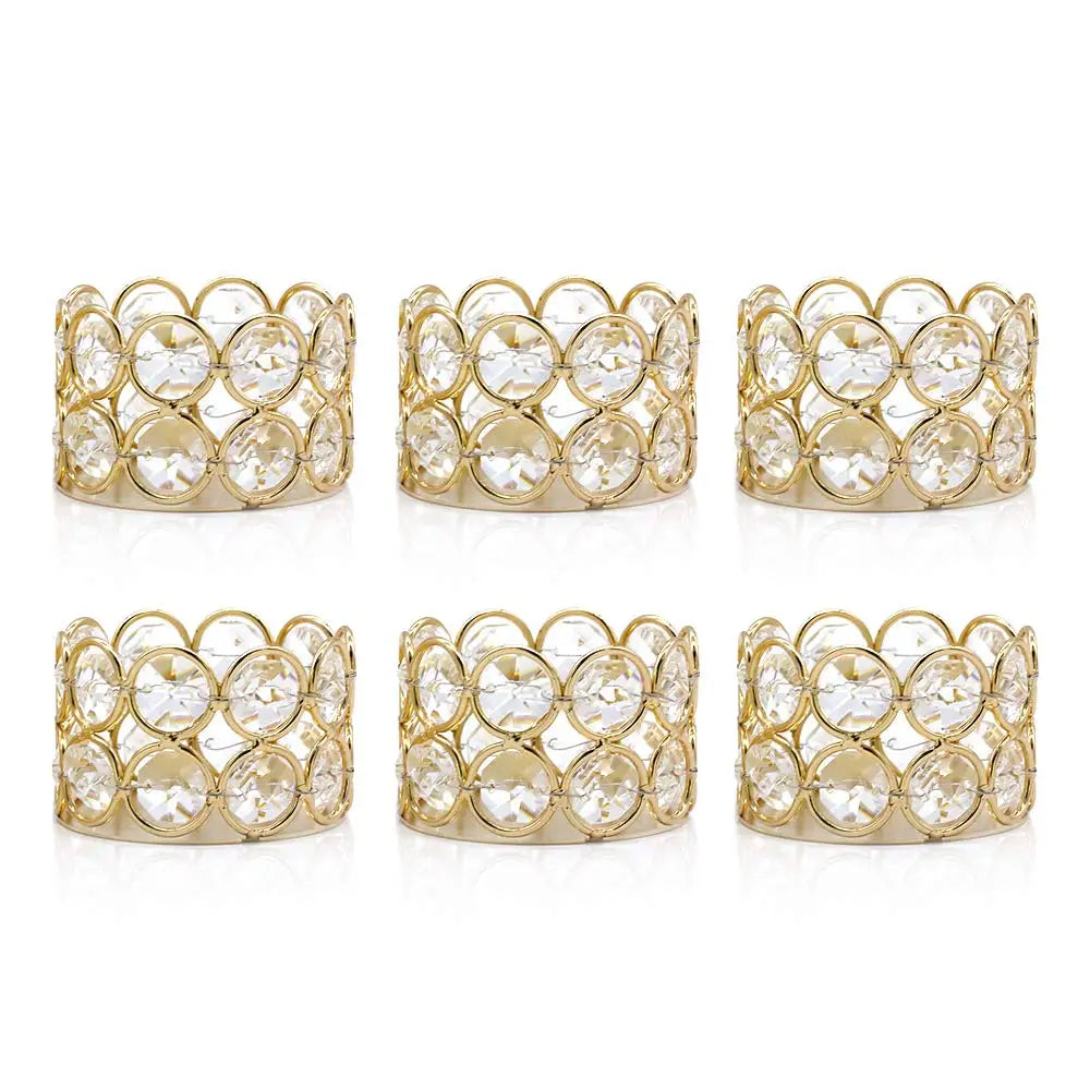 Crystal Tealight Candle Holders – Elegant Home & Wedding Decor