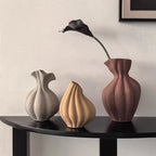 Pleated Ceramic Vase