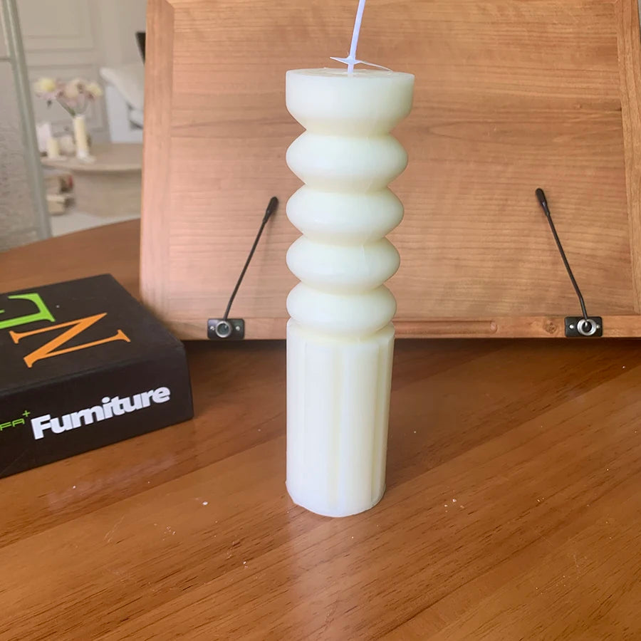 Nordic Cylindrical Soy Wax Candle – Cozy Scented Glow for Home & Special Occasions