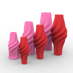 Wave Twirl Pillar Candle Mold – Handmade Silicone DIY Candle Tool