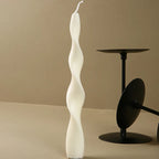 French Retro Spiral Scented Candle – Elegant Long Pole Candle