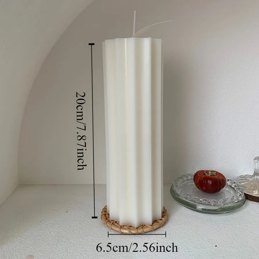 Nordic Cylindrical Soy Wax Candle – Cozy Scented Glow for Home & Special Occasions