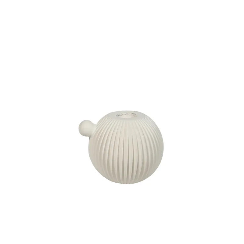 White Ceramic Candle Holder