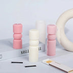 Roman Stripe Pillar Candle Mold – DIY Silicone Candle Tool