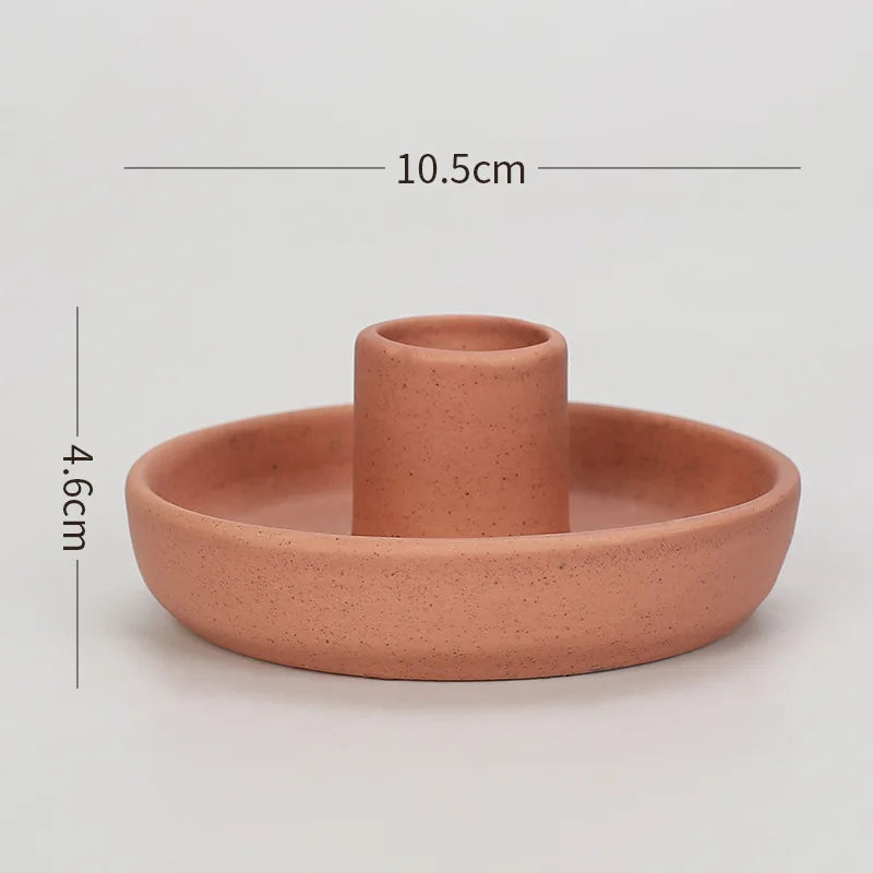 Nordic Ceramic Aromatherapy Candle Stand – Minimalist Bowl Design for Calm & Cozy Home Atmosphere