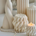 Wave Twist Candle Mold – Abstract Silicone DIY Candle Form