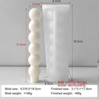 Twist Spiral Candle Mold – Silicone DIY Candle Making Form