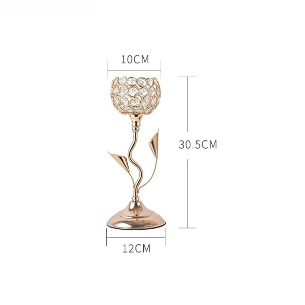 Vintage Crystal Tealight Candle Holder